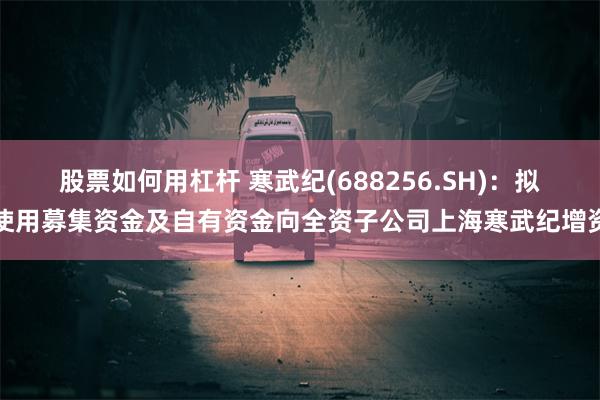 股票如何用杠杆 寒武纪(688256.SH)：拟使用募集资金及自有资金向全资子公司上海寒武纪增资