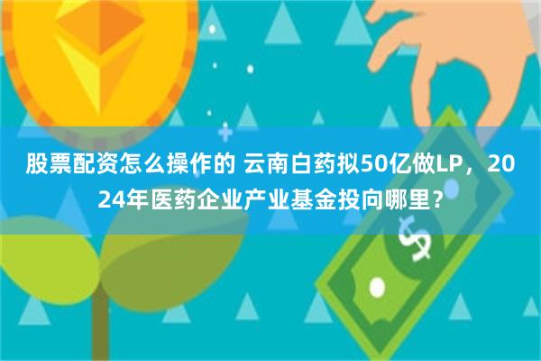 股票配资怎么操作的 云南白药拟50亿做LP，2024年医药企业产业基金投向哪里？